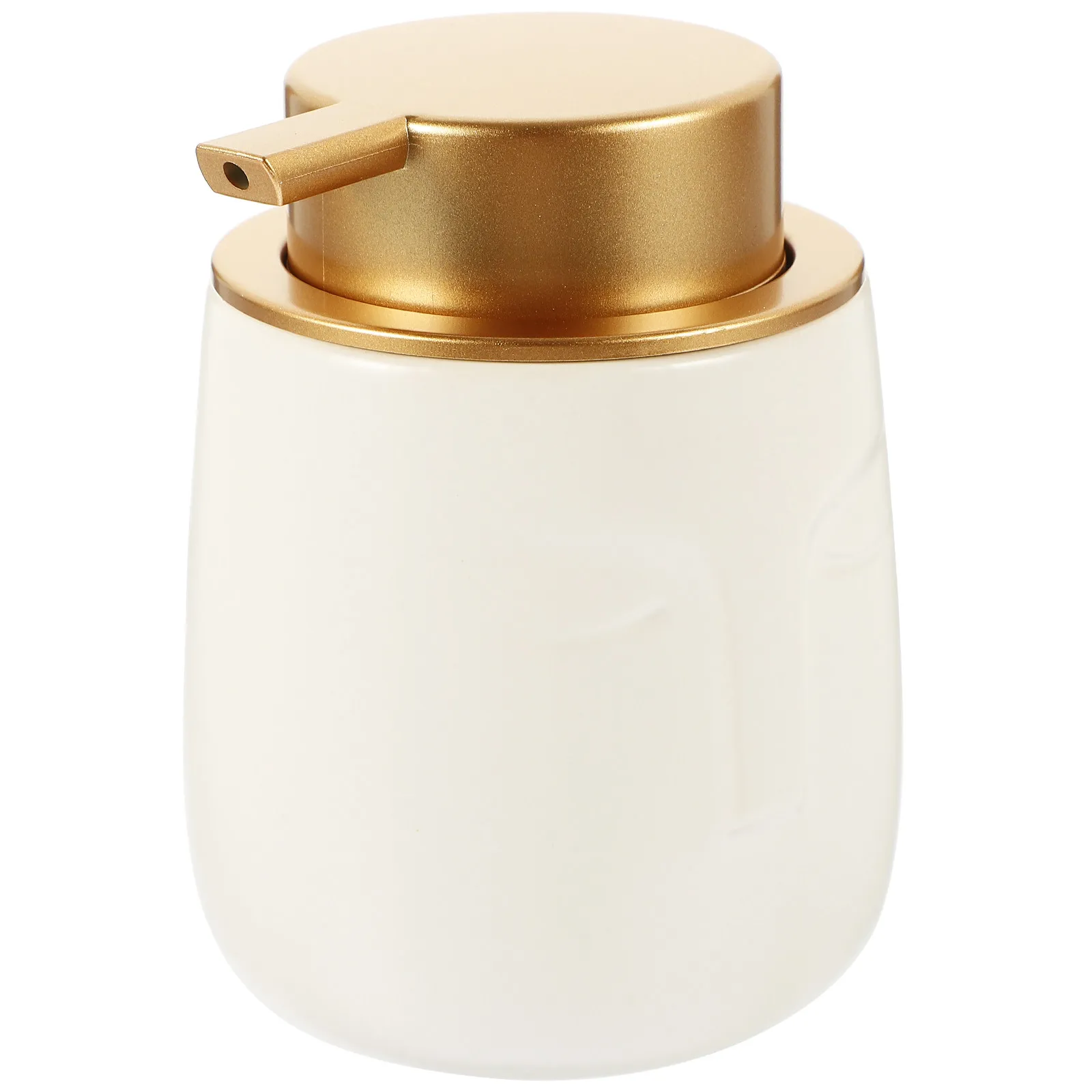 Refillable Ceramic Shampoo Dispenser Bottle with Ergonomic Press Pump Leakproof Design for Bathroom Kitchen Travel Lightweight