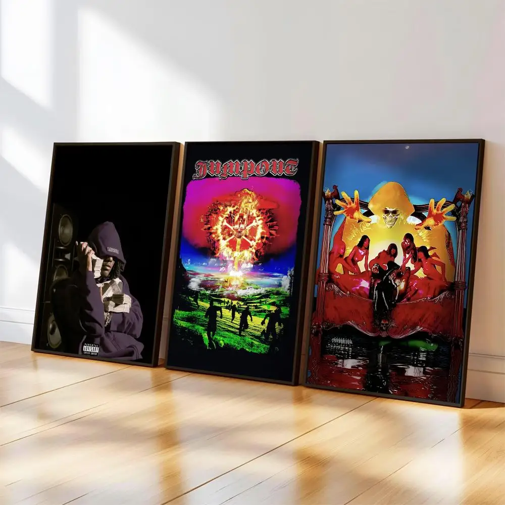 O-OsamaSon Jump Out Poster, Musikalbum-Cover für Zimmer, Leinwandgemälde, Kunstdruck, Heimwanddekoration, Bild, Geschenk