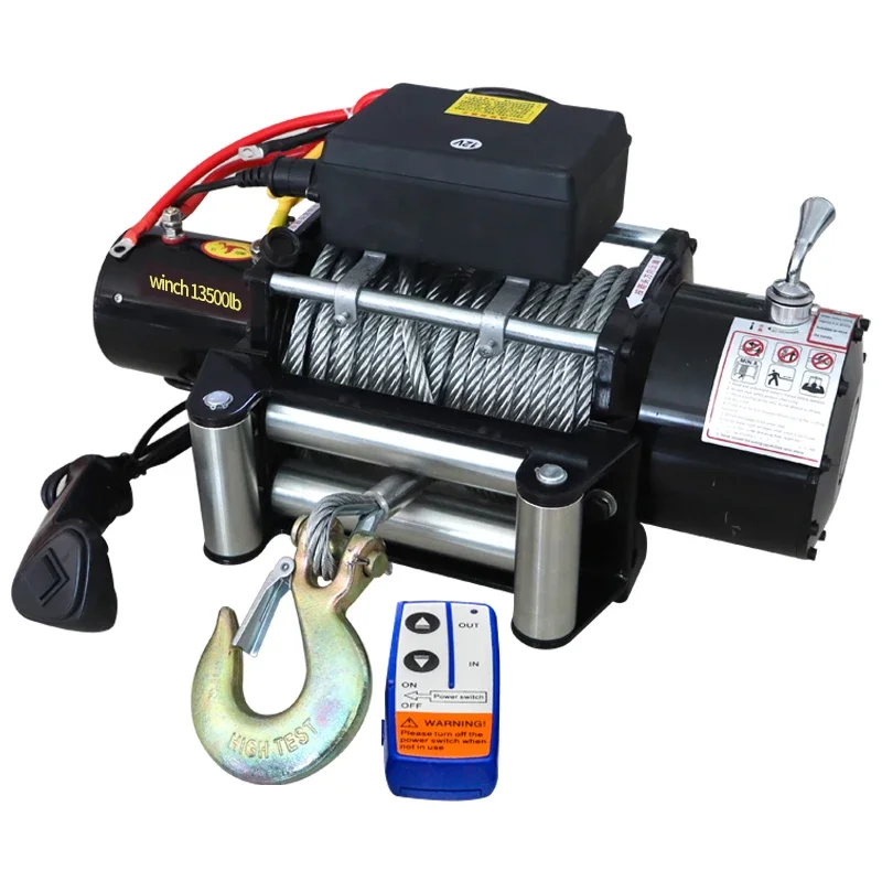 High Quality Winch 13500 lbs 12v DC Motor For Winch Car Cable Winch