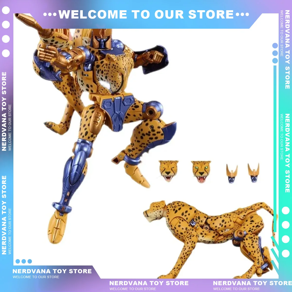 BW Transformation BW-11 Cheetor Beast Wars Mad Panther Warrier MP Scale Action Figure Transformation Robot Toy Yellow Panther