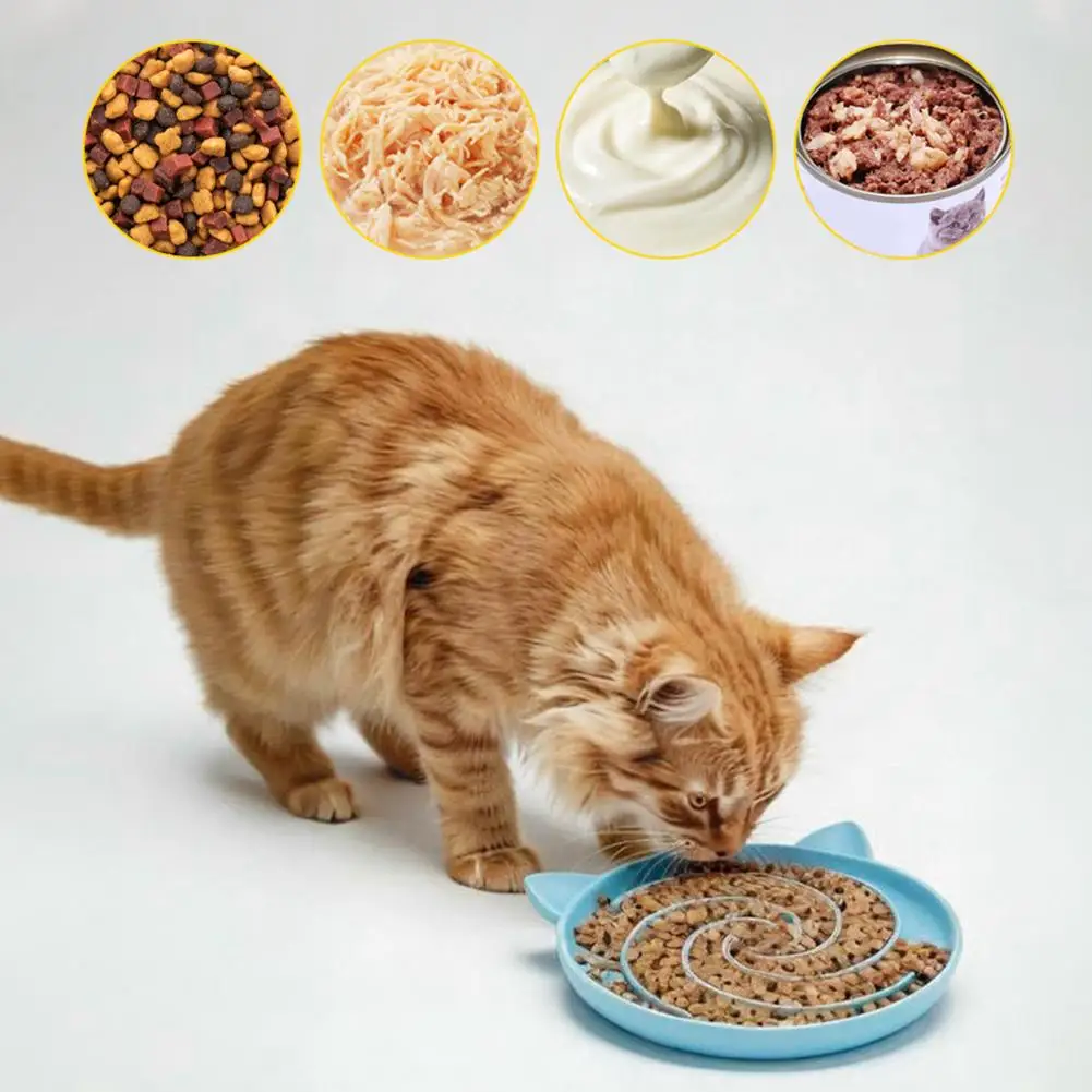 Cute Pet Slow Feeder Bowl Prevent Vomiting And Protect Intestines Food-grade silicon & Suction Cup Base for Dog Cat