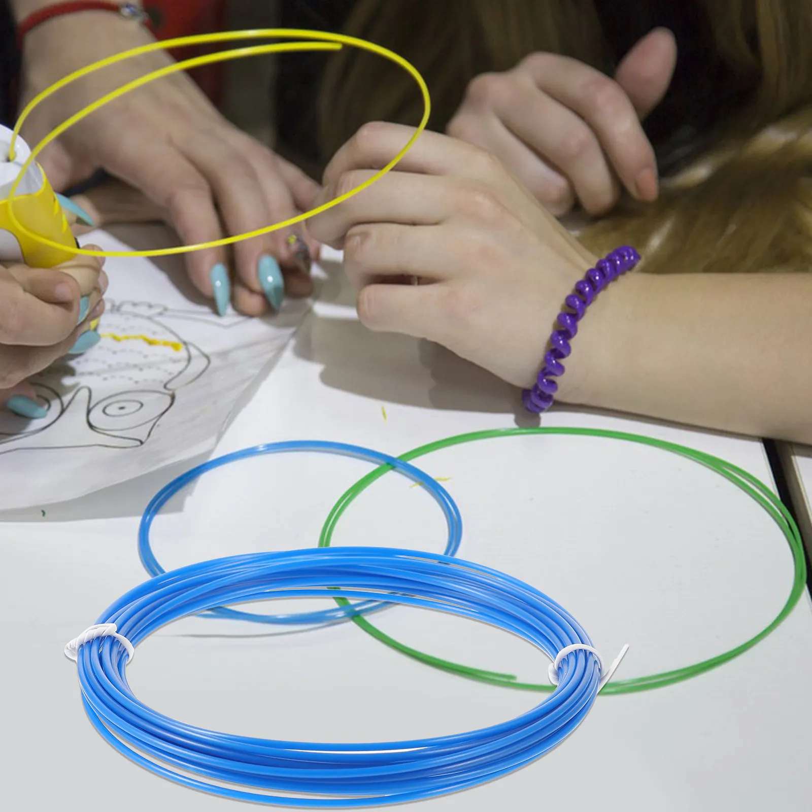 

3D Printing Pen Filament ABS Material Spooled Refills Ideal for 3D Drawing Projects Vacuum Sealed Low Shrinkage Performance