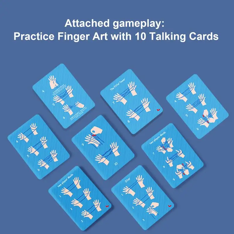 Finger-Schnur-Spielzeug, Handseil, Puzzle-Trick, interaktives Spielzeug, pädagogisches Schnur-Spielzeug, Handseil für 3-jährige Jungen, Mädchen, Kinder