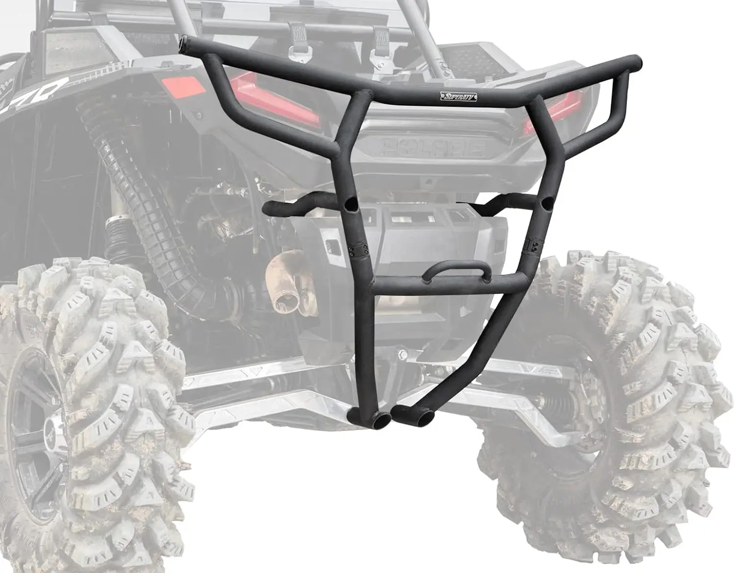 Rear Bumper for Polaris RZR XP 1000/XP 4 1000/XP Turbo/XP 4 Turbo, Wrinkle Black, 1.75