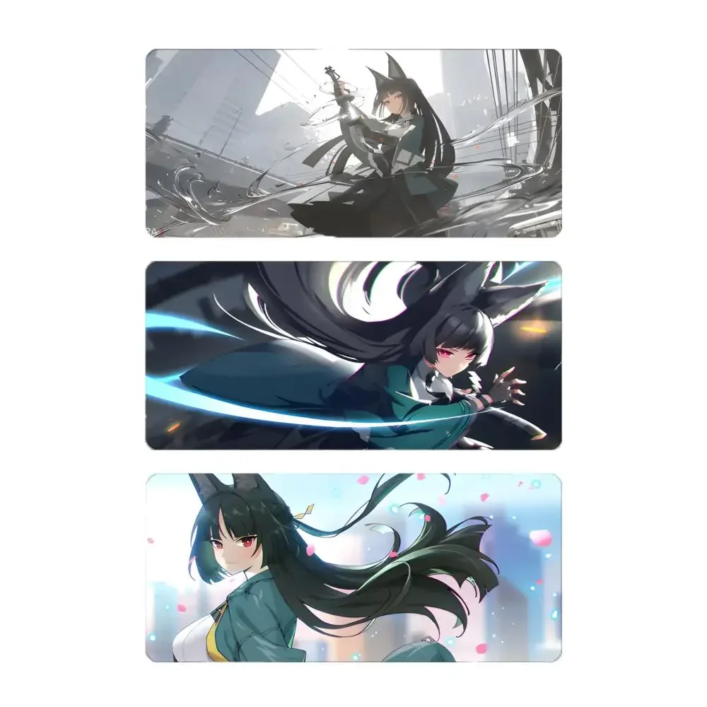 anime girl sword Z-Zenless Zone Zero Hoshimi Miyabi Mouse Pad Large Gaming Mousepad with Stitched Edges Thickened Desk Mat PC