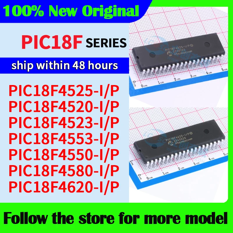 PIC18F4525-I/P PIC18F4520-I/P PIC18F4523-I/P PIC18F4553-I/P PIC18F4550-I/P PIC18F4580-I/P PIC18F4620-I/P High quality New
