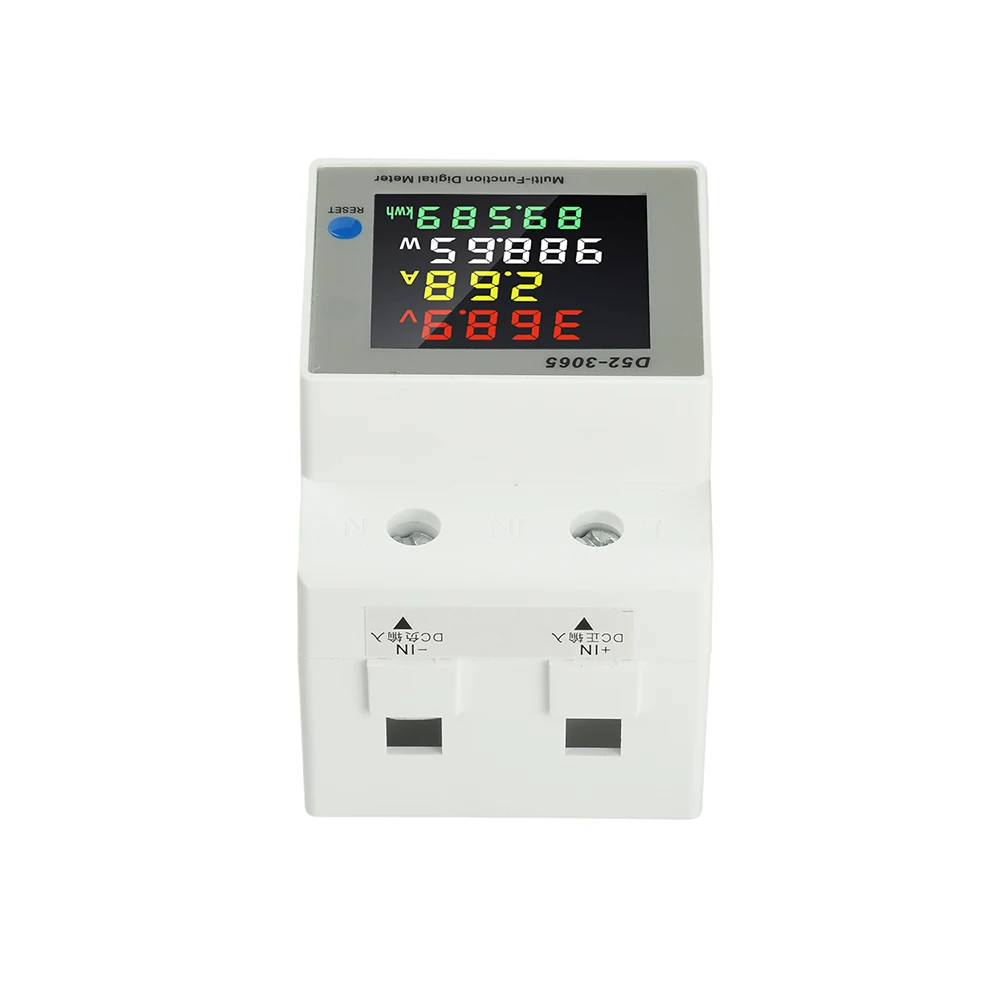 DC 14-600V 63A Voltmeter Amperemeter Watt Kwh Energie-Leistungsmesser D52-3065 DIN-Schienen-Energiemesser Stromverbrauchsmessgerät – Detail 30