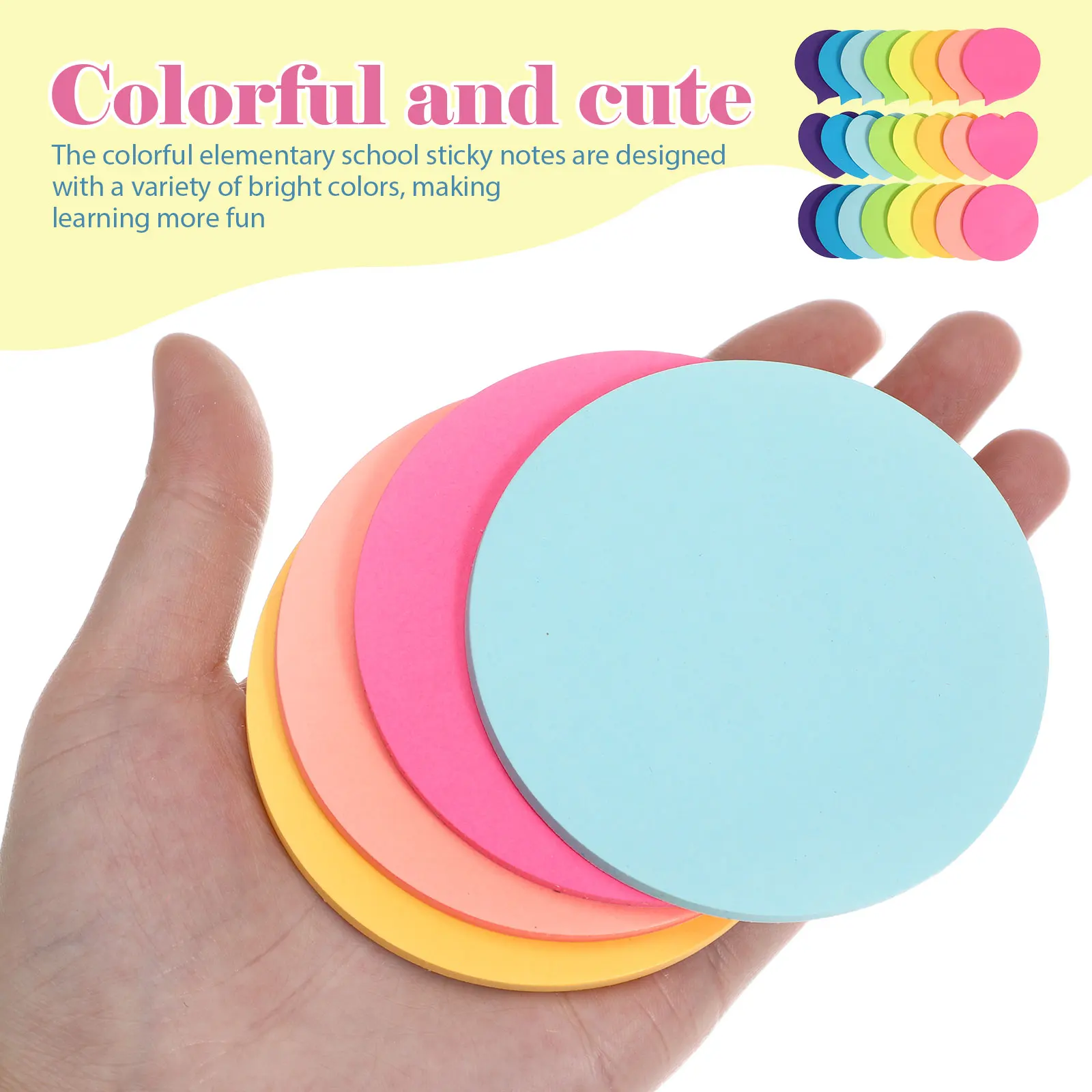 

24 Pads Sticky Mini Notebook 3x3 Inches Bright Colors Self-Stick Notepads Classroom Must Haves For Products 30 Sheets/Pad