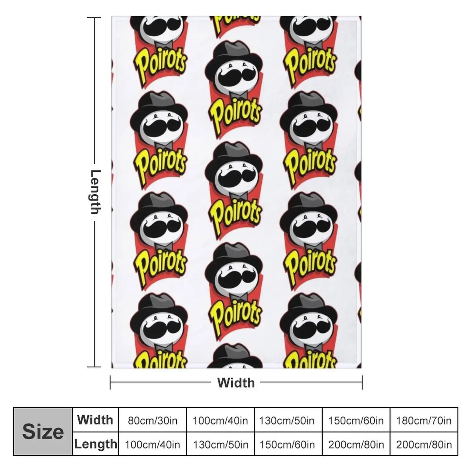 poirots mustache Throw Blanket Bed Bed covers Sofa Quilt Blankets