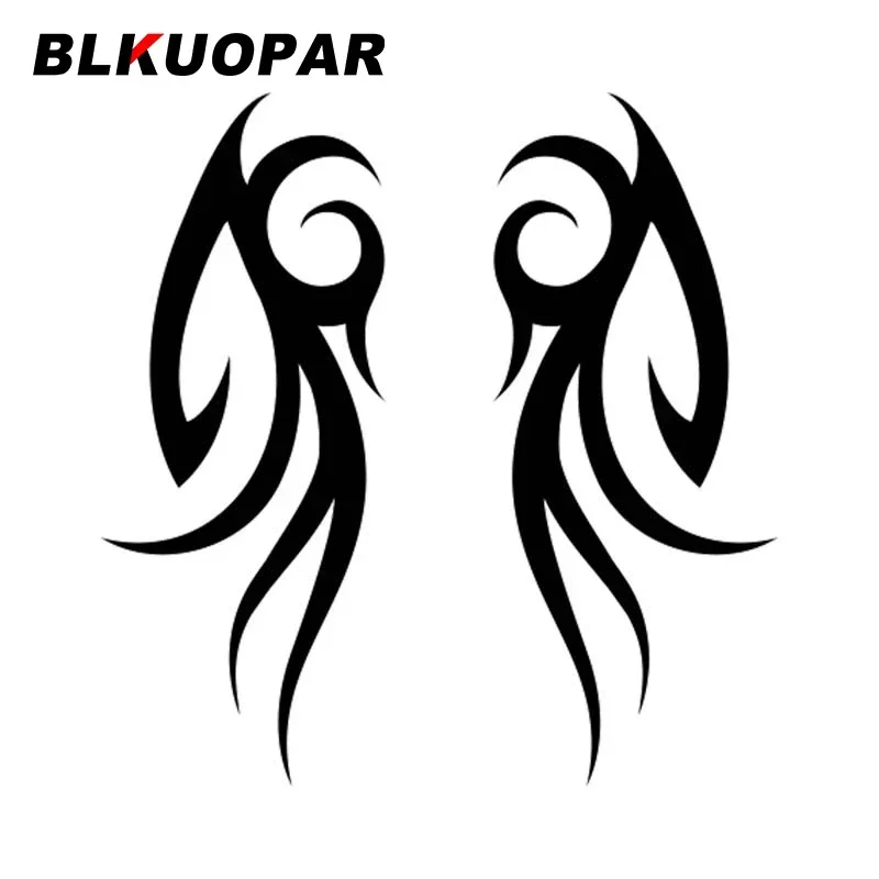 BLKUOPAR Tribal Flame Car Sticker Personality Waterproof Laser Decal Occlusion Scratch Rearview Mirror Trunk Motorcycle Styling