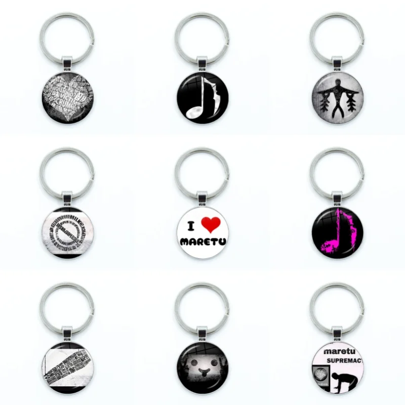 أنا أحب ماريتو القلب قلادة من الزجاج سلسلة المفاتيح ، سحر المجوهرات الإبداعية ، حقيبة تذكارية ، حلقة رئيسية #1