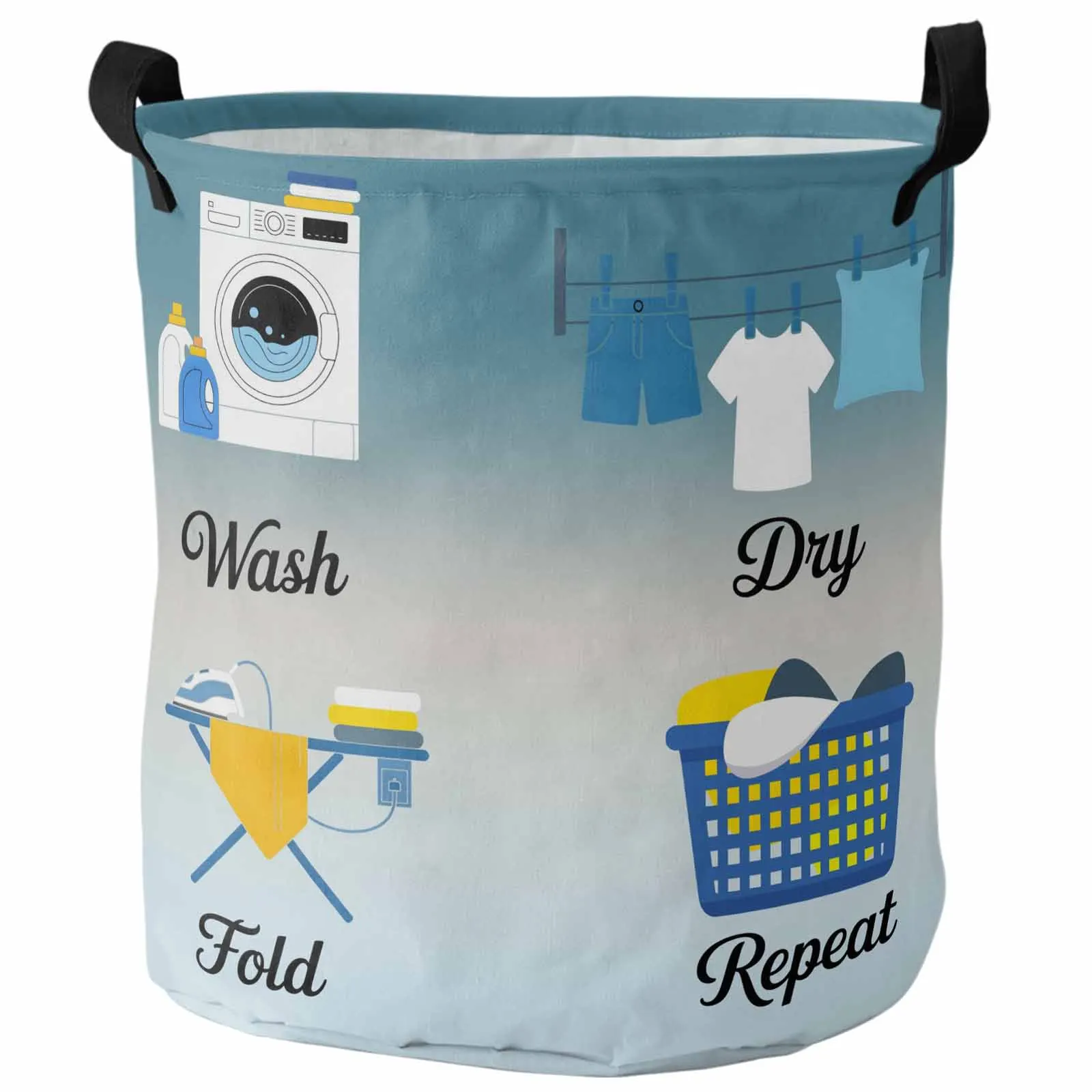

Gradient Washing Machine Laundry Foldable Dirty Laundry Basket Kid's Toy Organizer Waterproof Storage Baskets