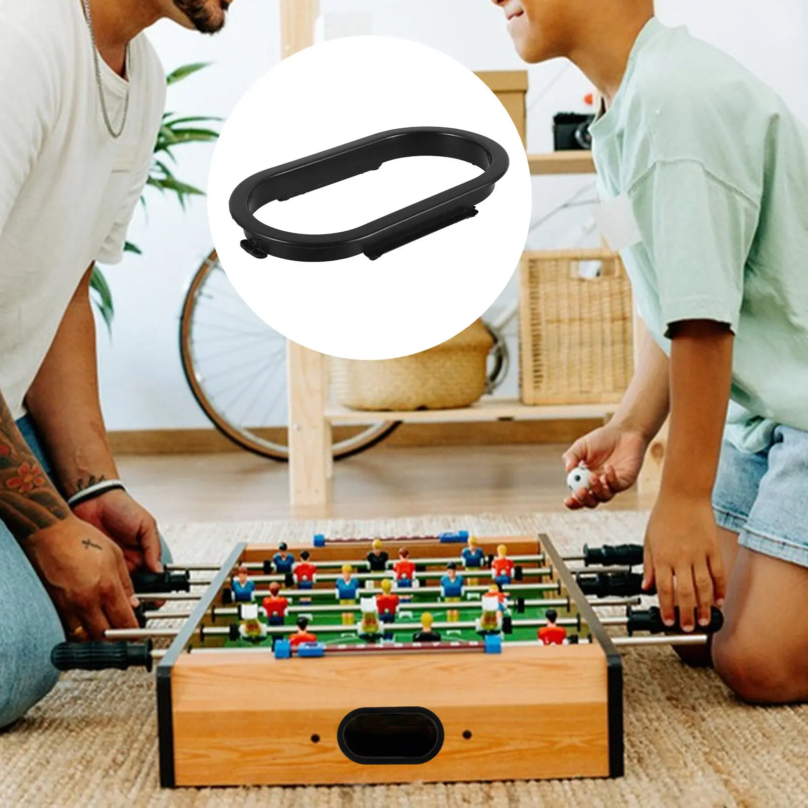 

Table Soccer Goal Frame Attachment Replacement Plastic Foosball Accessory for Enhanced Gameplay No Tools Needed Lightweight