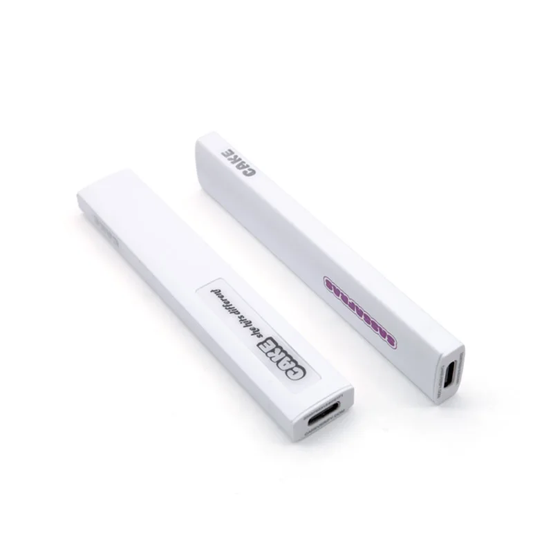 Benutzer definierte Kuchen Vape Pen Kit 1ml Kapazität 280mAh Batterie leere Wagen Keramik spule wiederauf ladbare Gerät Vapor izer für dickes Öl