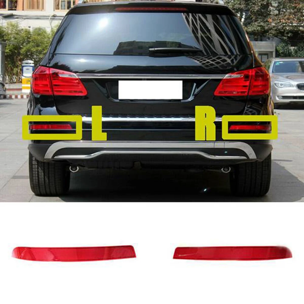 Car Left Rear Bumper Reflector Rear Bumper Light for Mercedes-Benz GL350 GL450 GL550 GL63 AMG 2013 2014 2015 1668200374