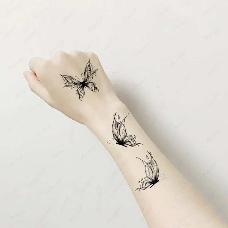 Tattoo Stickers Butterfly Nice Flowers Animal Fake Tatto for Women Men Waterproof Temporary Tatoos Arm Hand Body Art