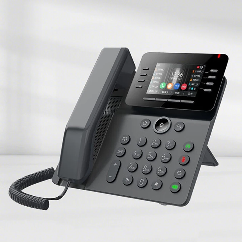 Teléfono IP/SIP, Pantalla a Color de 3.5 Pulgadas, Teléfono VoIP, Teléfono de Red, Wi-Fi y Bluetooth Integrados, Llamada en Conferencia de 6 Participantes