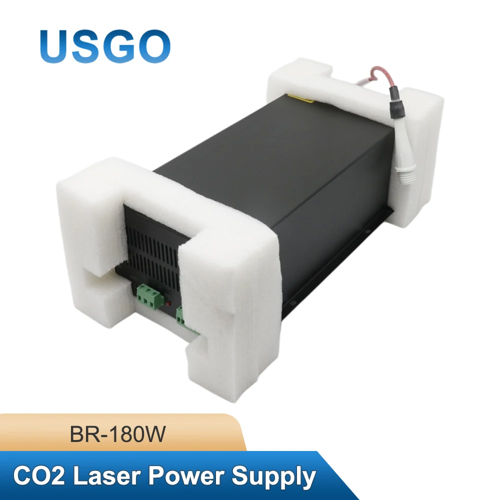 

USGO 180W CO2 Laser Power Supply BR-180W 220V Power Source for Laser Tube Engraving Cutting Machine Parts