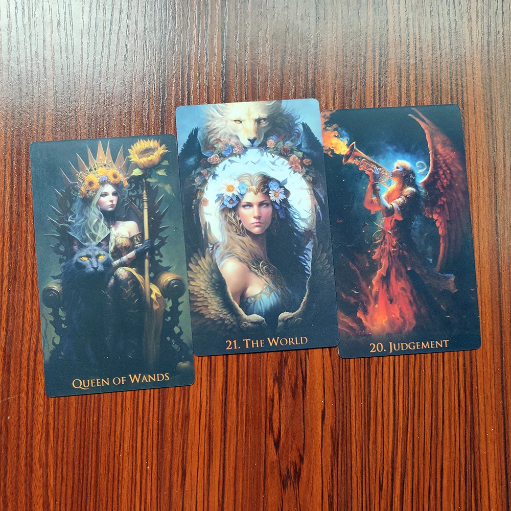 12×7CM cards. borderless Weird World Divination Tarot card Deck Unique The sturdy card stock Tarot card Prophet Prophecy