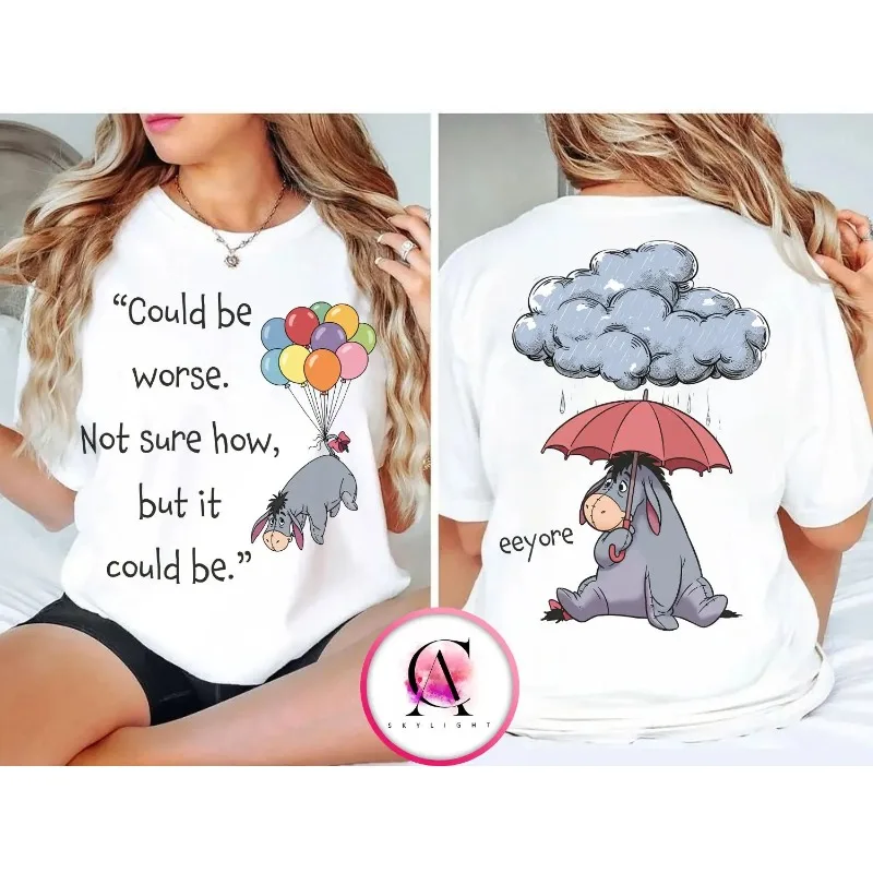 

Рубашка с ушками и воздушными шарами Disney Winnie The Pooh, который может быть даже хуже. Я не знаю, как плохой это, семейная футболка Disneyland