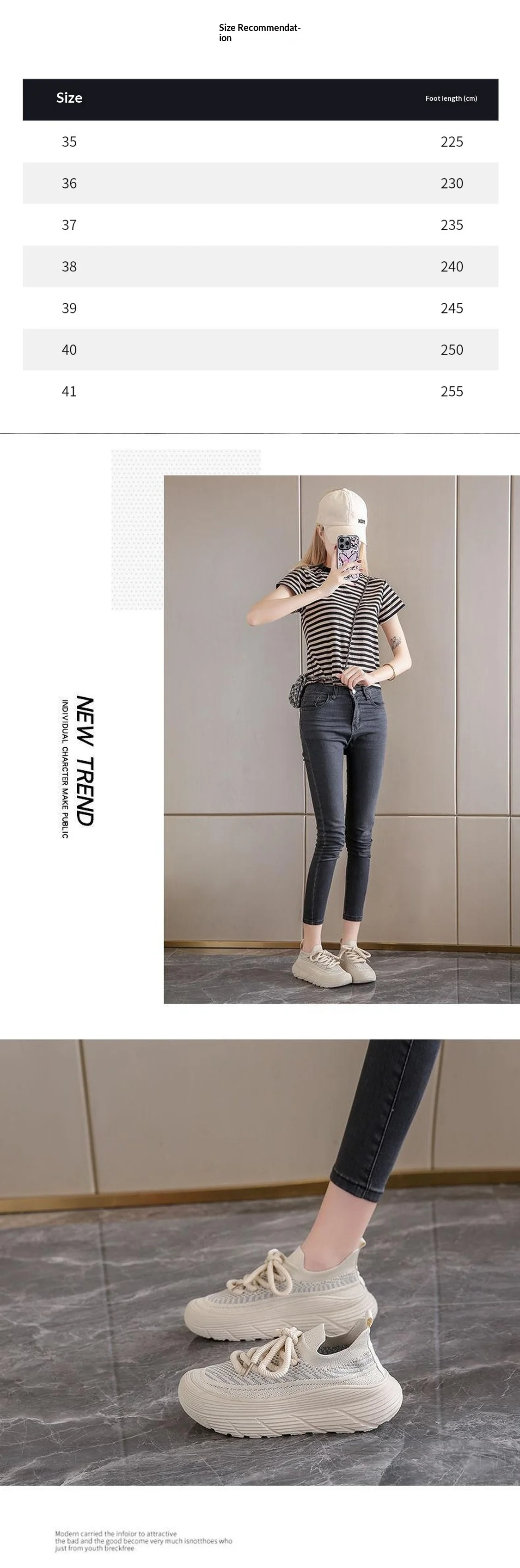 Sommerliche atmungsaktive Mesh-Strick-Socken-Sneaker für Damen mit Wellensohle, dicker Plateauhöhe, leichtgewichtig, lässig, zum Gehen und für den Sport – Detail 1