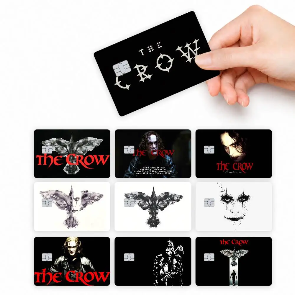 Moive THE C-CROW  4pcs Credit Card Skin Stickers Suitable for Bank Debit Subway Bus Transit Pass Decorative Cover