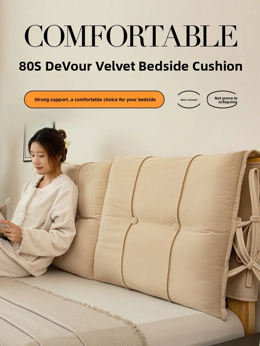 

Новая мягкая накладка на изголовье кровати Doves Velvet, съемная, универсальная для всех сезонов, плотная, полностью облегающая, утолщенная, с хлопковой подкладкой, пылезащитная.