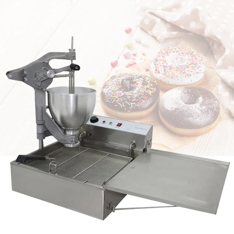 Electric Donuts Fryer Ball Doughnuts Maker Machine Flower Shaped Spherical Circular Mold With 3 Molds Commercial