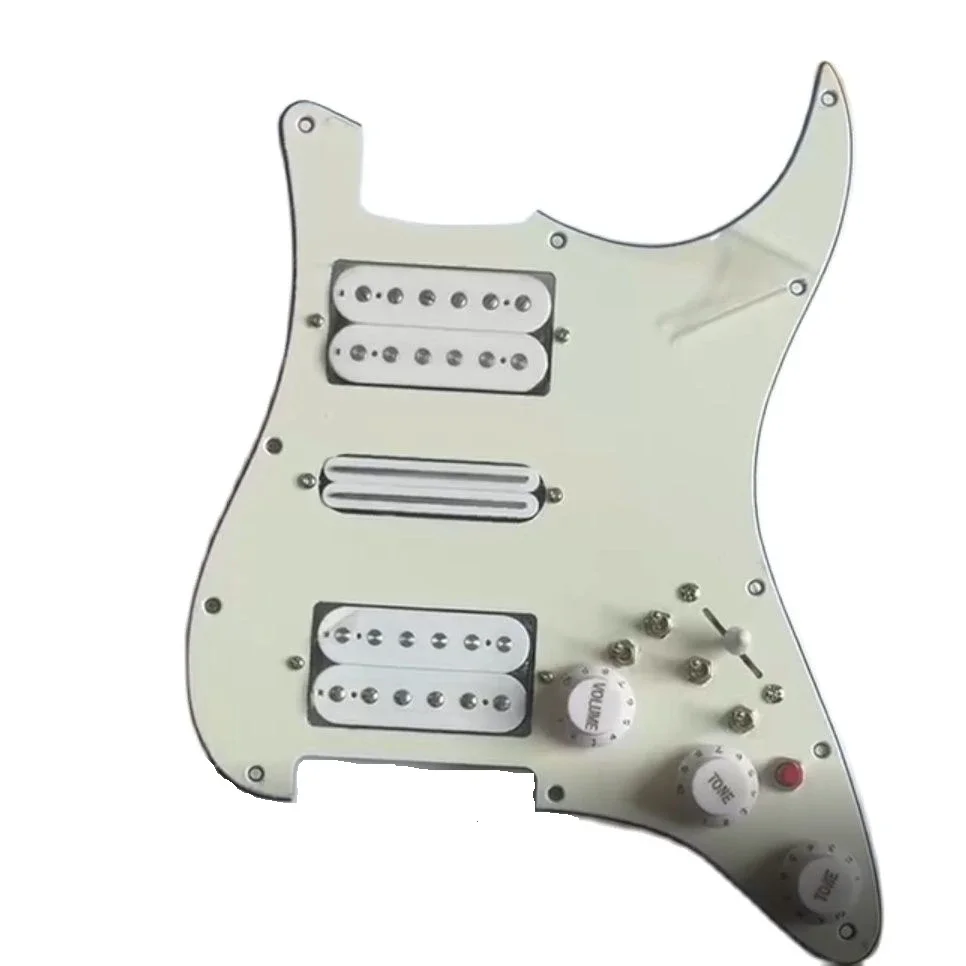 

HSH Upgrade Prewired Pickguard Pickups Set Multifunction Switch White LP Alnico 5 Humbucker Pickups Fit