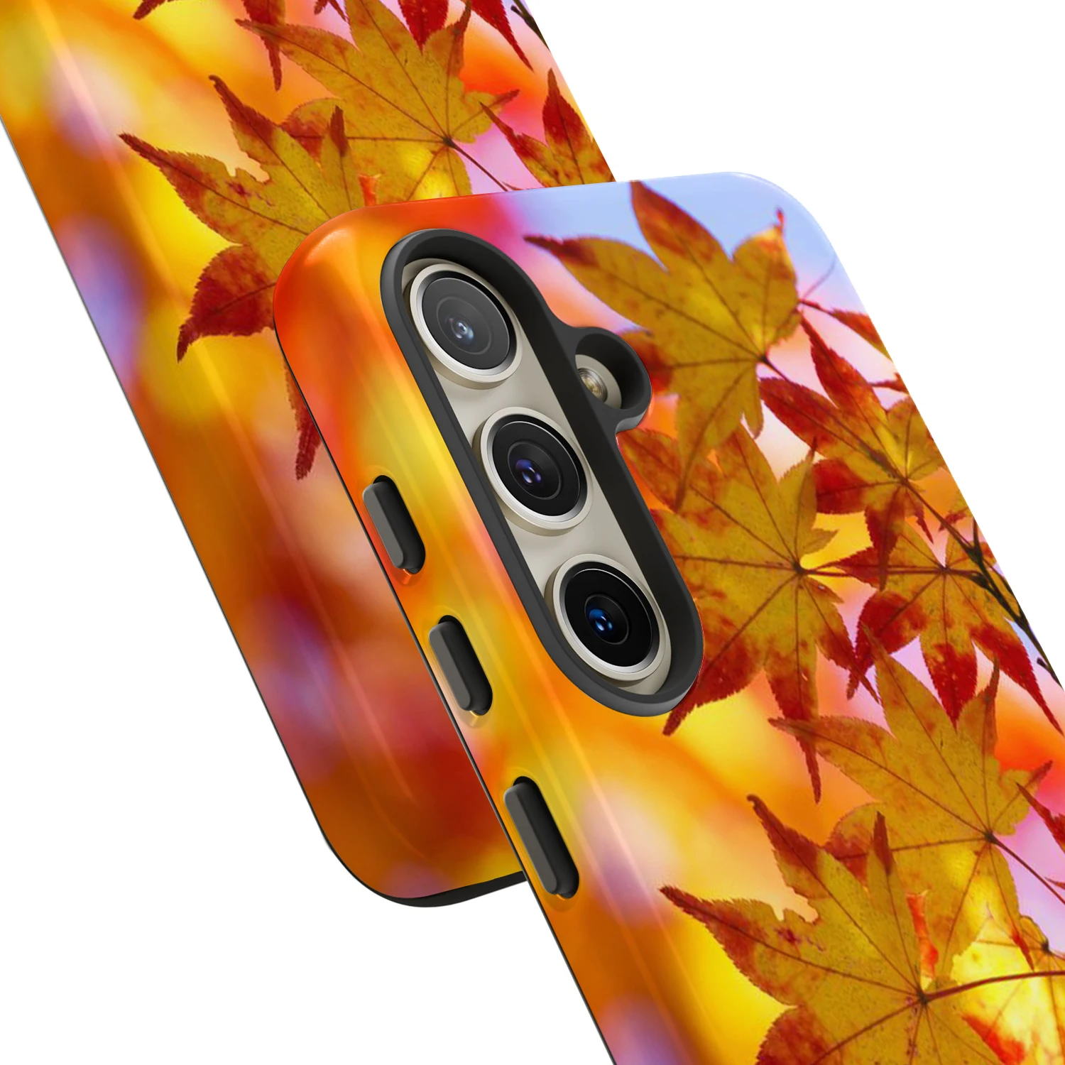 Casing Ponsel Daun Maple Kuning untuk Samsung Galaxy S25 S24 S23 S22 S21 Plus A13 A14 A15 A16 A23 A25 A32 A35 A52 A53 A54 A55 A71