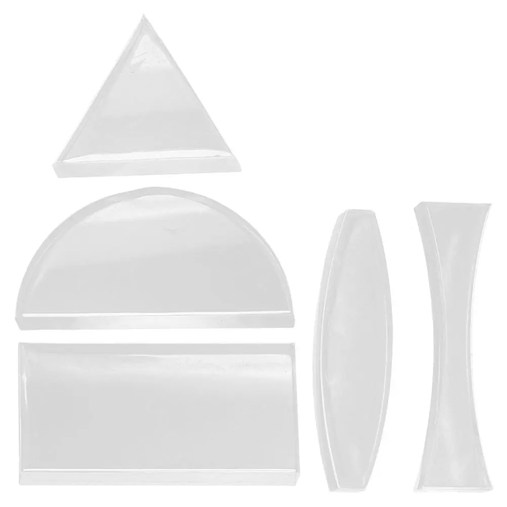 

5Pcs Glass Optical Lens Kit Transparent Concave Convex Physics Teaching Tools Science Experiment Convex Lens Experiment Tools