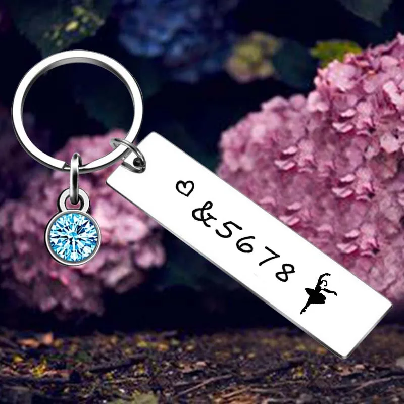 

Dance Club Teacher Friend Keychain &5678 Ballet Gift Dance Teacher Gift Key Rings Dance Lover Gift Dancer Jewelry