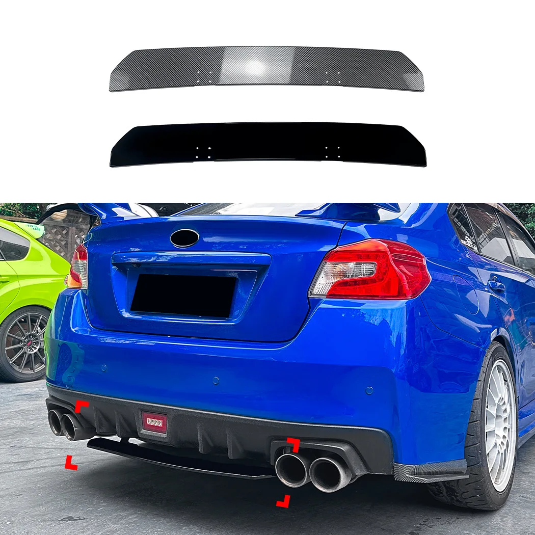 

Задний нижний диффузор-сплиттер (защита/накладка) для Subaru WRX STI VA 2015-2021, спойлер на бампер
