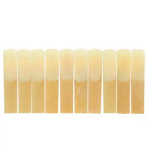Ammoon 10-Pack Pieces Strength 2.5 Bamboo Reeds for Eb Alto Saxophone Sax Accessories