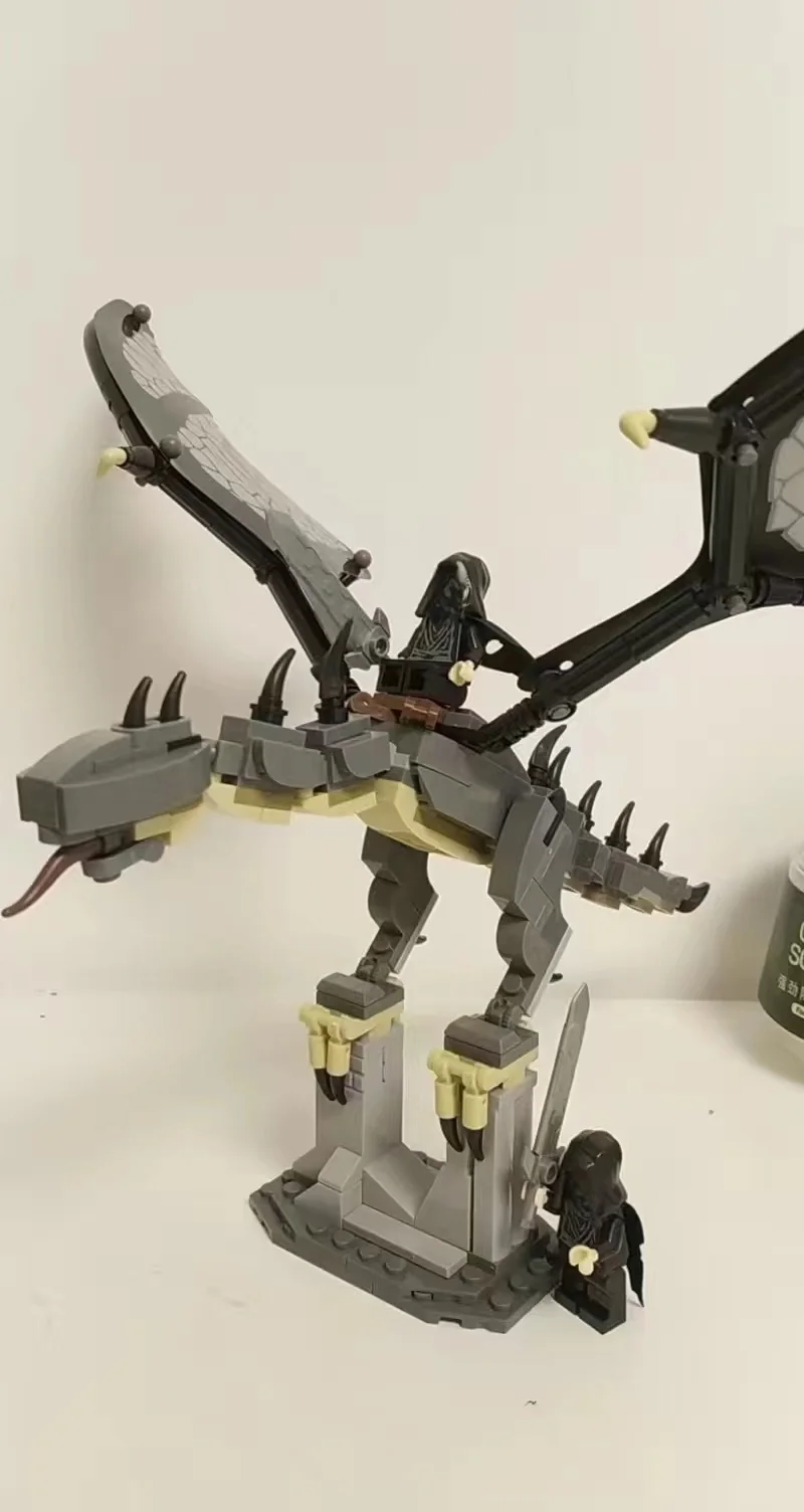 Black Evil Dragon Model Desktop Home Ornament, Ideal Holiday & Birthday Gift for Fantasy Game Collectors