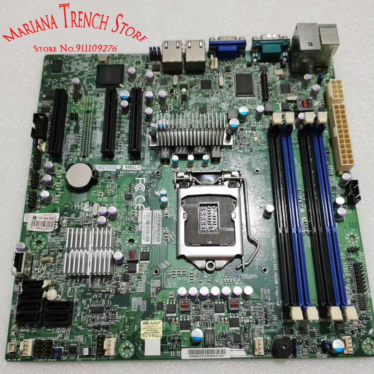 X9SCL-F for Supermicro ServerBoard LGA1155 Xeon E3-1200 V1 V2 Serie 2nd and 3rd Gen Core i3 IPMI 2.0 DDR3 SATA 2.0 PCI-E 3.0