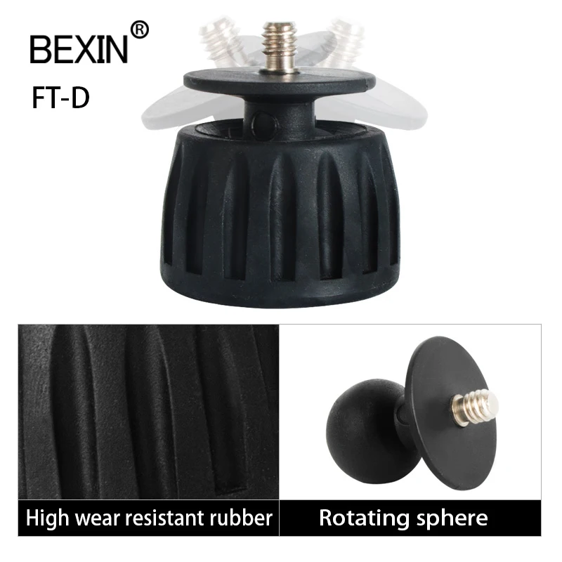 1/4 إلى 3/8 المسمار كاميرا ترايبود وسادة للقدم جبل الإفراج السريع عدم الانزلاق المطاط وسادة للقدم استبدال وسادة للقدم ل monopod المهنية