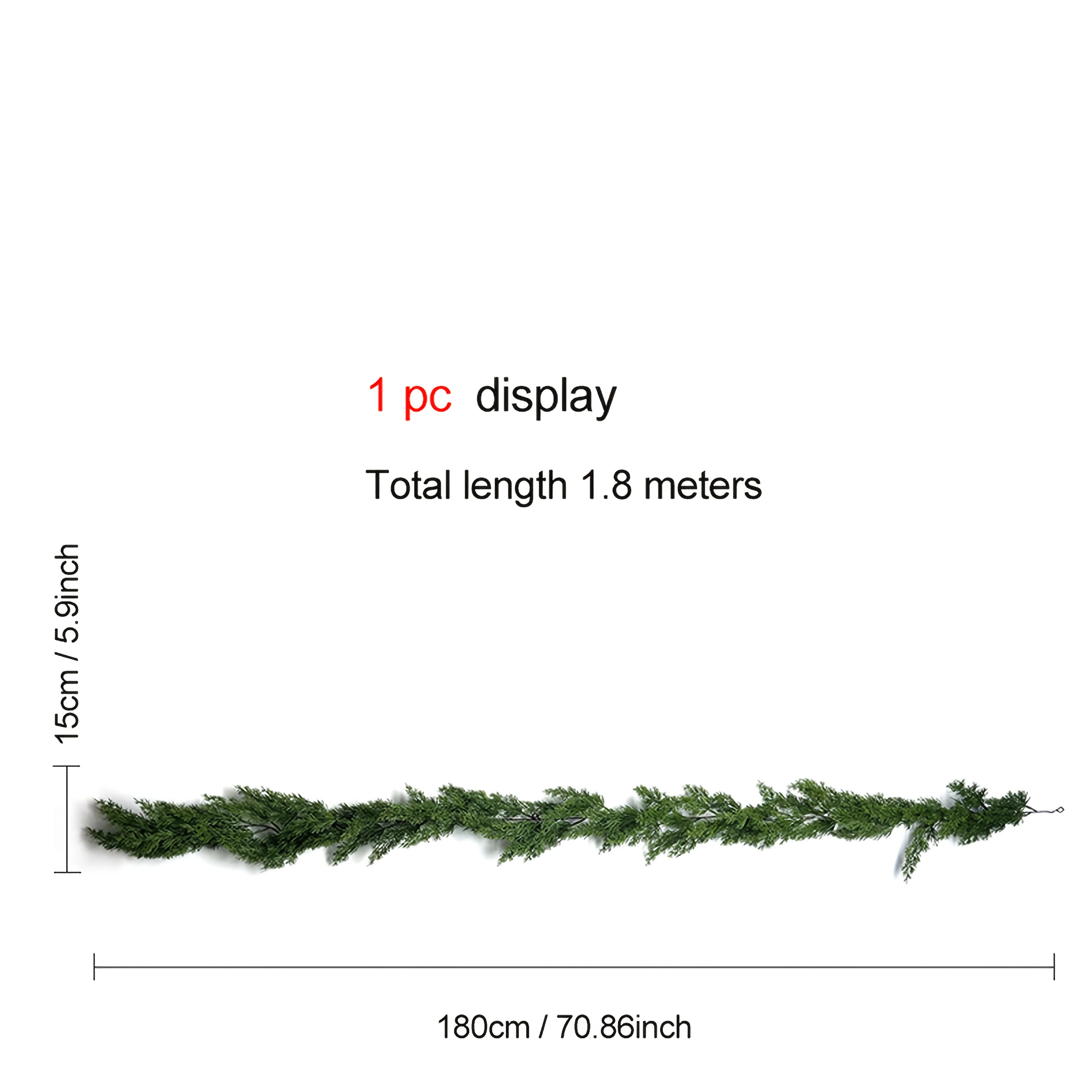 1 قطعة أكاليل عيد الميلاد من خشب الأرز والصنوبر ، إكليل الأرز الاصطناعي ، النمل ، الجدار ، داخلي ، زينة عيد الميلاد في الهواء الطلق #4