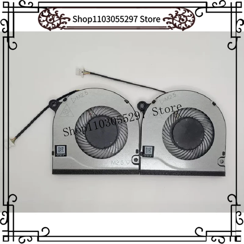Laptop CPU Cooling Fan for Aspire 5 A515-58GM N22Q25 DC5V 4-Pin Two fans