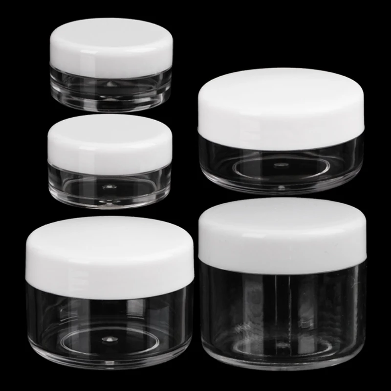 

Mini Sample Bottle Fillable Empty Bottles Container with Lid Sealing Holder for Outdoor Traverling Camping Lotion Cream