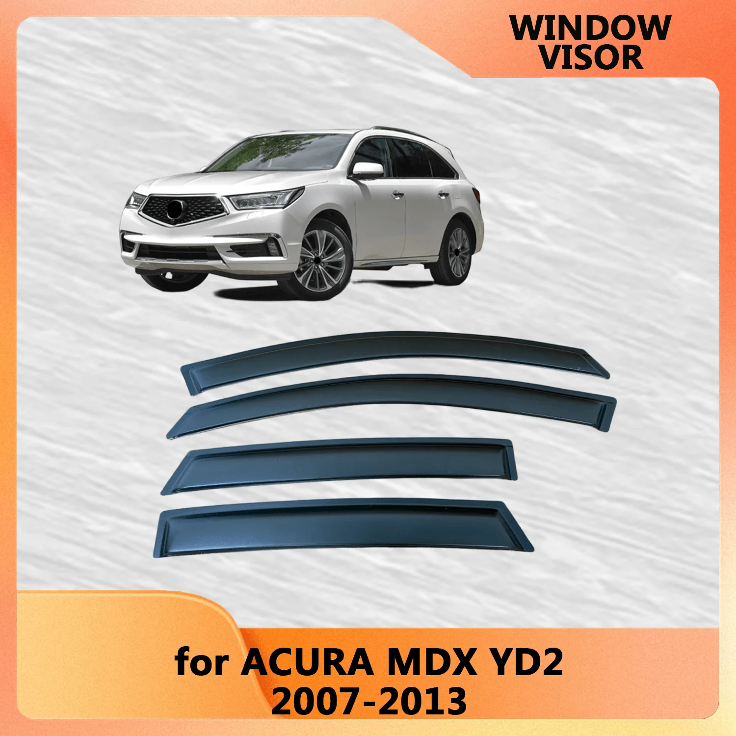

Оконный козырек для Acura MDX YD2 2007 2008 2009 2010 2011 2012 2013, ветровые дефлекторы, защита от дождя, дверной козырек, вентиляционные шторы, вентиляционный козырек