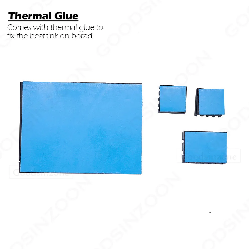 4Pieces/Lot Raspberry Pi 4 b Heatsink, Raspberry Pi Heatsink Aluminum Heatsink with Thermal Tape for Raspberry Pi 4 Model B