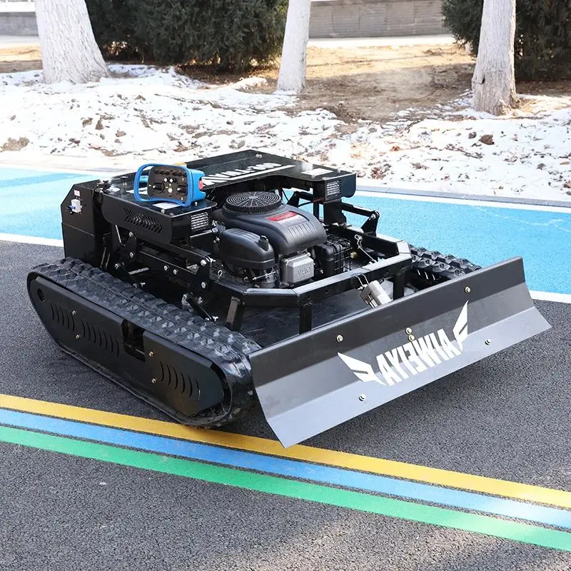 

Customized remote-controlled all-terrain grass shredder, long-endurance tracked zero-rotation farm mower