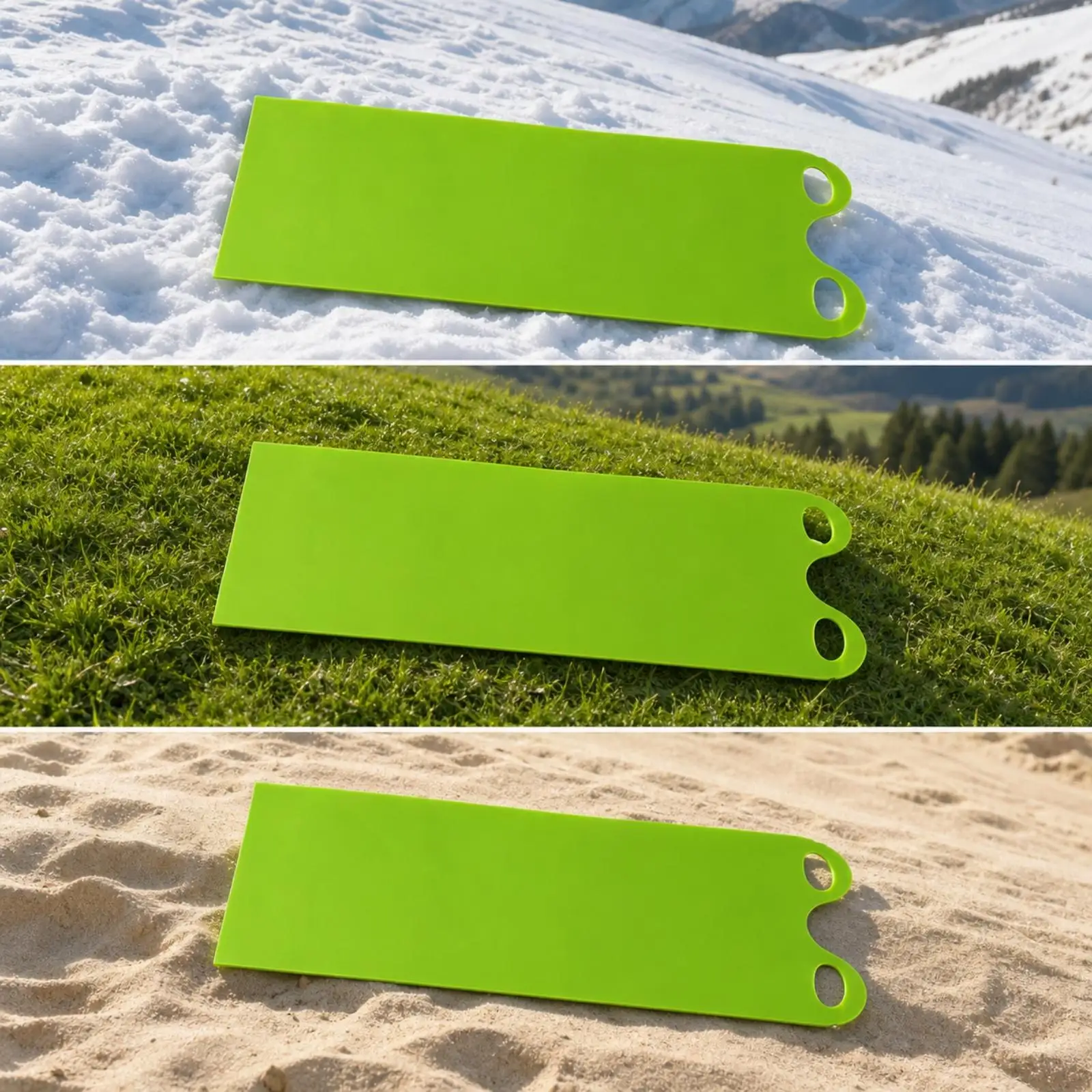 Lightweight Snow Slider Mat for Children Portable Plastic Sleigh for Snow Day Play