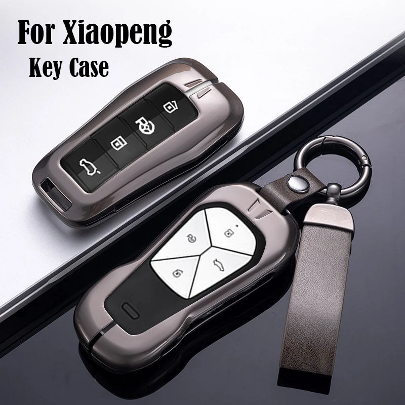 For Xiaopeng P7 2021 Key Case 2020 G3 Intelligent Edition Special Rear Drive Car Key Bag Galvanized Alloy Case Car Accessories