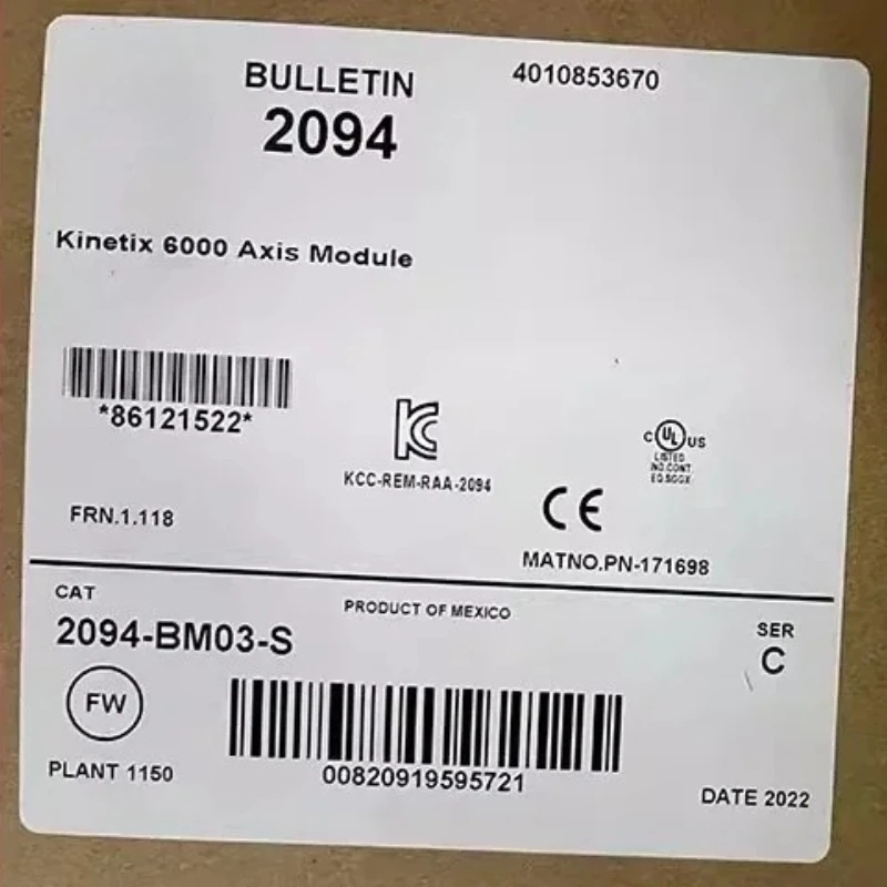 

Brand new orignial 2094-BM03-S Servo Drive In Box Fast delivery