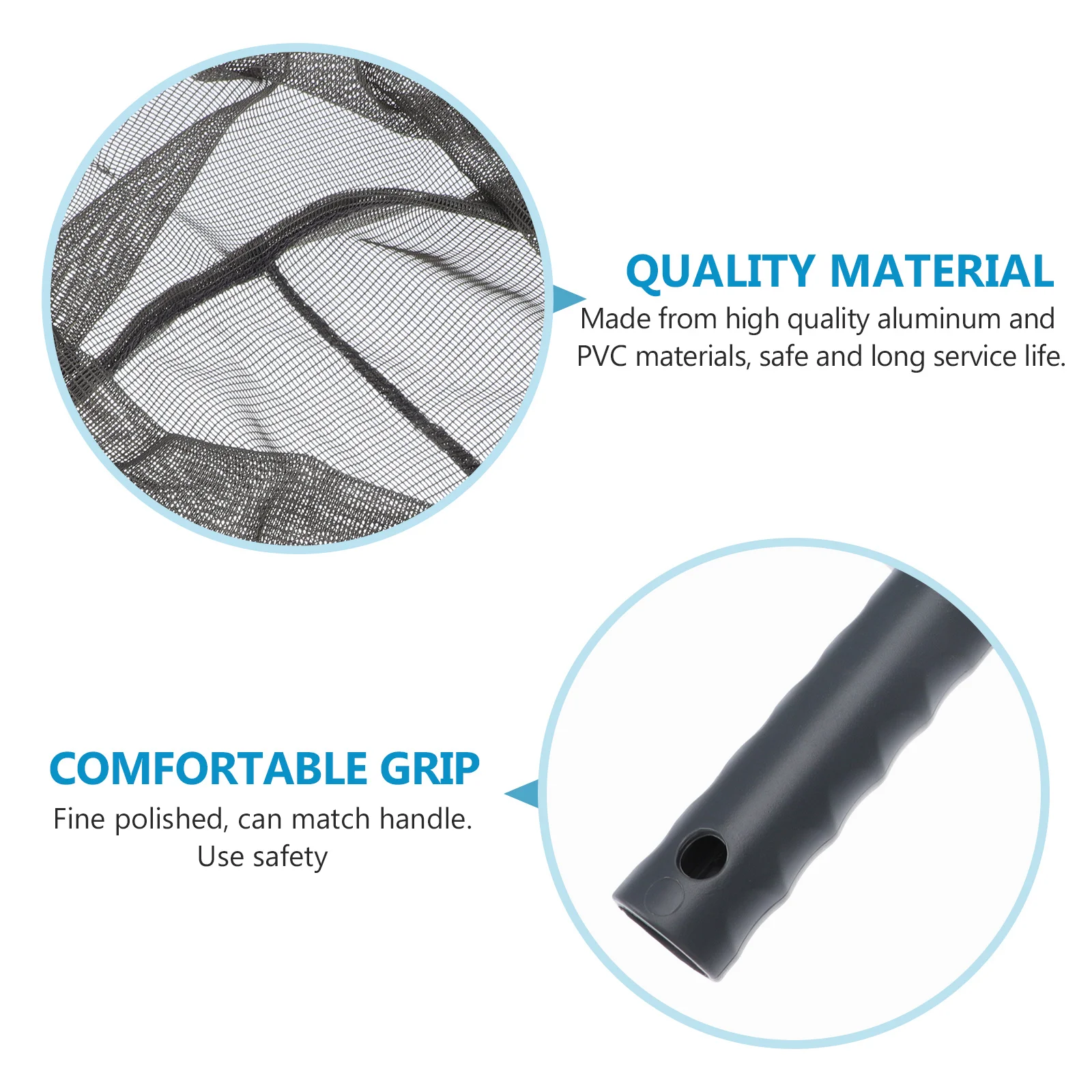 

1 шт., сетка для бассейна, портативная сетка для совок, прочный алюминиевый инструмент для чистки бассейна, скиммер для пруда, ловушка для листьев, портативный