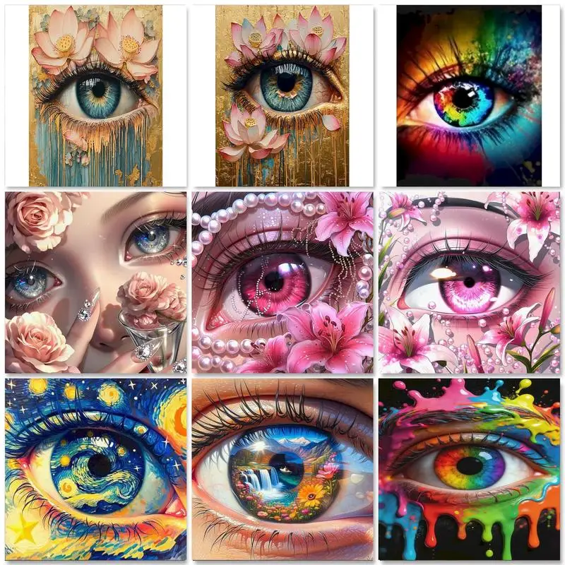 

Painting By Numbers Painting Decor Diy Idea Eye Landscape Canvas for Painting Kits Wall Decor Digital Oil Number Painting Kits