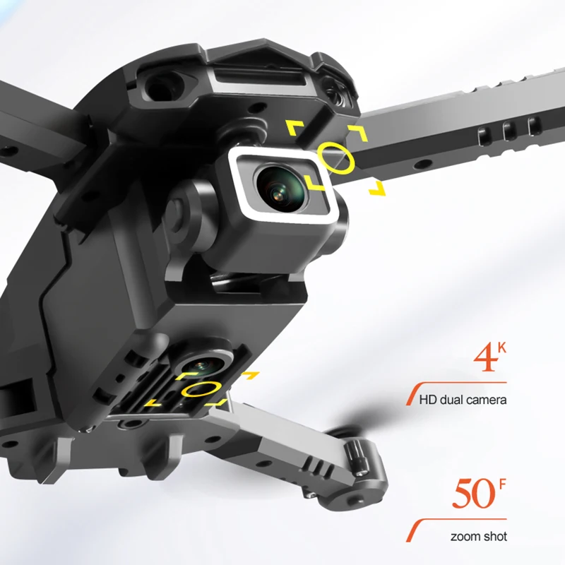 Mini 4K Drone kamera HD trójstronne unikanie przeszkód stała wysokość ciśnienia powietrza profesjonalne składany Quadcopter zabawki nowość