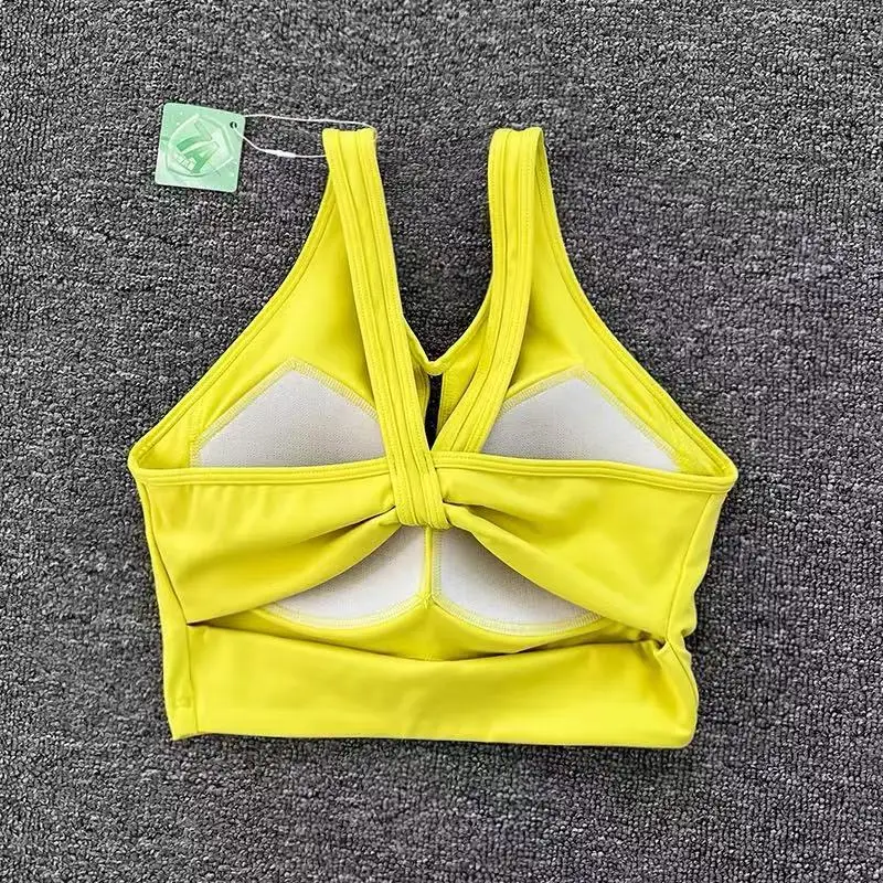 

Women's Professional Sports Bra Shock-Absorbing One-Piece Fitness Yoga Vest Quick Drying Running Training Fixed Support